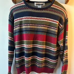 Goblincore striped cotton sweater
